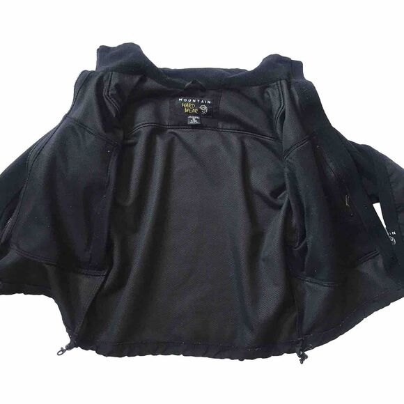 Mountain Hardwear Gore Windstopper Fleece Jacket Black Womens SZ 10 Zip Pkts USA - Picture 12 of 12